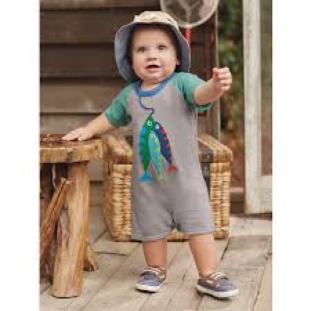 MUD PIE fishing romper
